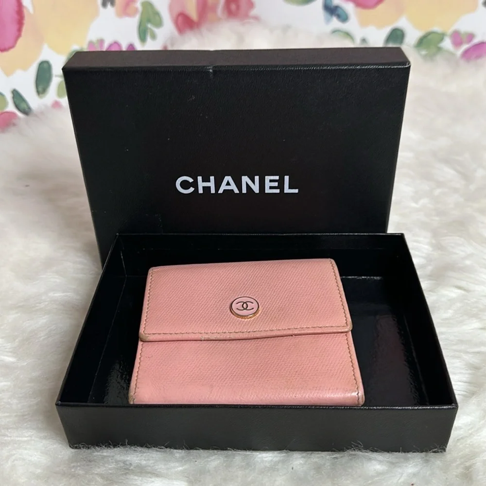 💯Authentic Chanel Trifold Short Wallet🍀